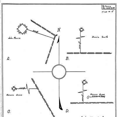Yoder - Gilmore Township - Greene County - Pennsylvania - WPA Cemetery Plat