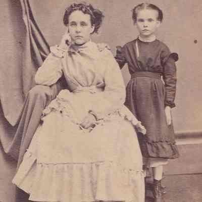 Luella (Morris) Baily [1862-1936] on right
