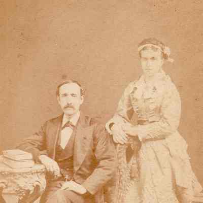 Mason-Scott Album, Photo 10 - George Moore [1852-1935] and his wife, Sarah (Scott) Moore [1851-1927]