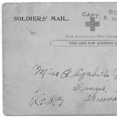 Francis B. Moore (Company K, 110th Infantry, 28th Division) to Elizabeth Taylor (Dunns Station, Greene County, Pennsylvania)