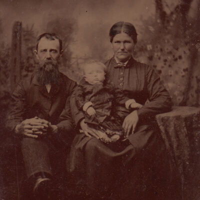 Rice-Fordyce Album 01, Photo 28 - Joshua Rice and Henrietta (Fordyce) Rice family