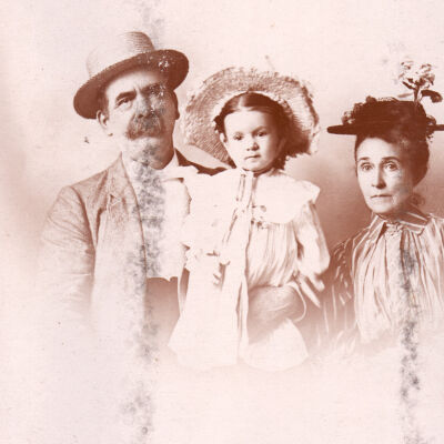 Rice-Fordyce Album 01, Photo 15 - David Rittenhouse Porter Huss Sr. and Mary Jane (Lantz) Huss family