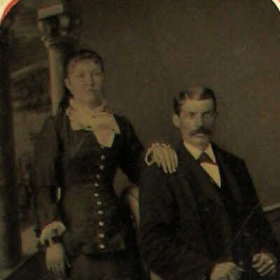 J. H. and Elizabeth (Throckmorton) Wood Family Bible, Photo 07 - Isaac T. Wood and Minnie (Hayden) Wood