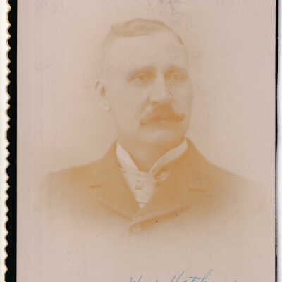 Kline-Moredock Album 01, Photo 15 - Handwritten inscription on image reads, "Wm. Hathorne"