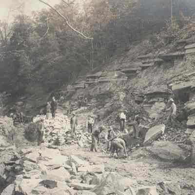Greene County Album, Photo 28 - Stone quarry in Greene County, Pennsylvania