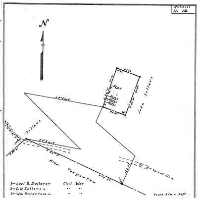 Sollars - Richhill Township - Greene County - Pennsylvania - WPA Cemetery Plat: See WEB LINKS to DOWNLOAD high-resolution image.
