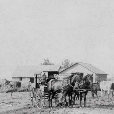 Captain John Morris [1832-1922] family, taken on his farm in Jewell County, Kansas