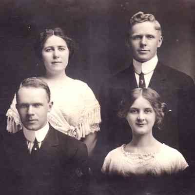 Waynesburg College Scrapbook, Photo 57 - Philomathean Contestants at Waynesburg College