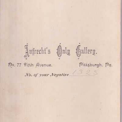 Kline-Moredock Album 01, Photo 27 - Reverse of image