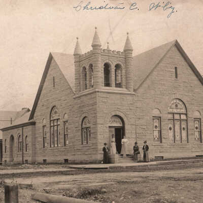 Christian Church on the corner of Franklin and Morris Streets in Waynesburg