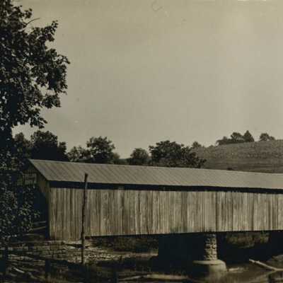 Covered bridge in Willow Tree near the Gregg farm