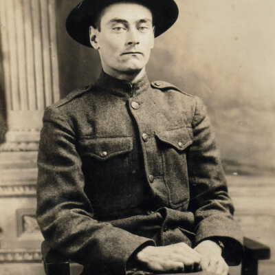 John Franklin Livingood in his WWI uniform [1895-1978]