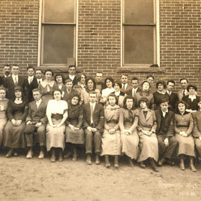 Center Township High School in Rogersville, Greene County, Pennsylvania, 1913-1914