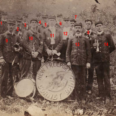 New Freeport Cornet Band: Origformat: Print-Photographic