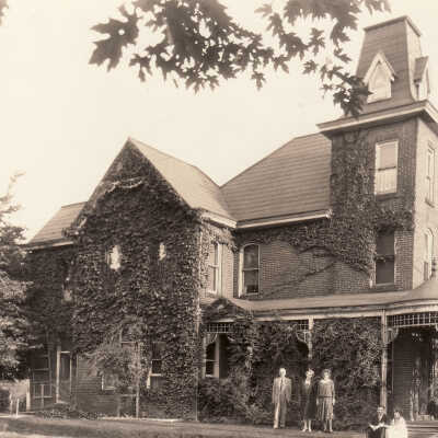 John D. McKahan and Caroline (Helphenstine) McKahan family home on the corner of Washington and Elm Streets in Waynesburg