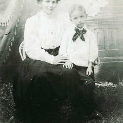 Elizabeth (Woodruff) McVay and her son Rex McVay