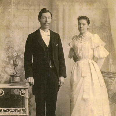 Samuel Obediah Vancleve and his wife, Frances Emily (Elms) Vancleve