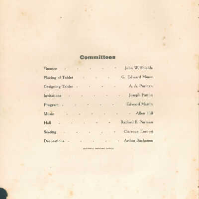 Memorial Services and Dedication of Tablet (Page 2)