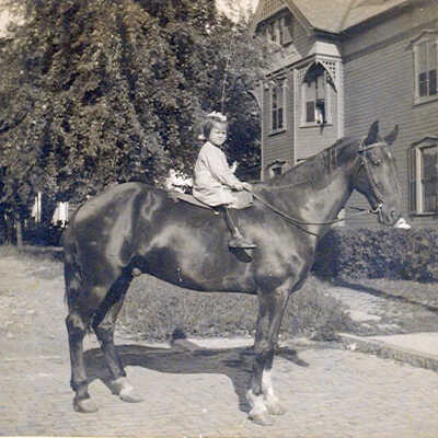Dorothy (Bowlby) Connor at the Bowlby Ranch