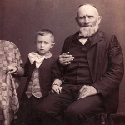 William Penn Hoskinson [1838-1908] with unidentified boy