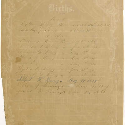 Eaton Kinney family bible records