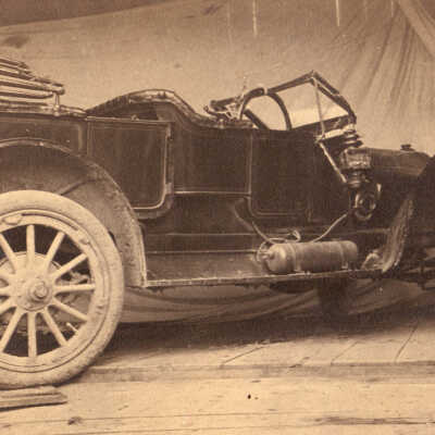 Car in which Simon Wesley Rinehart [1881-1912] was killed