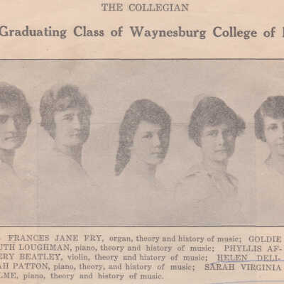Waynesburg College Music Conservatory graduates, Class of 1916