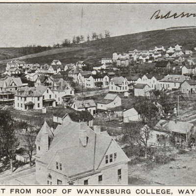 Waynesburg looking northwest from Waynesburg College