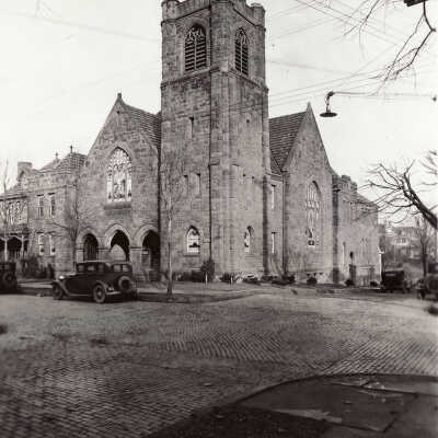 Methodist Episcopal Church on the corner of Richhill and Franklin Streets in Waynesburg