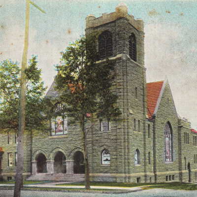 Methodist Episcopal Church on the corner of Richhill and Franklin Streets in Waynesburg