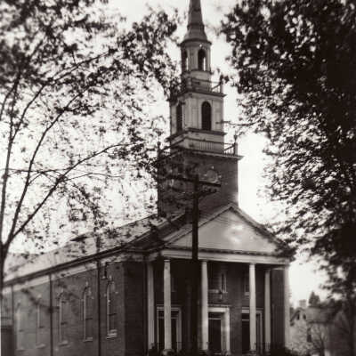 First Presbyterian Church on the corner of College and Richhill Streets in Waynesburg