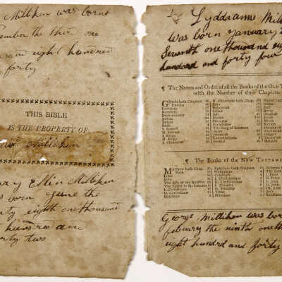 Edward Milliken Family Bible, Births