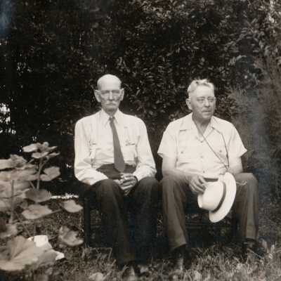 Frank Jones Album (Selected Photos) - Isaac Newton "Newt" Jones and his nephew Frank Blair Jones