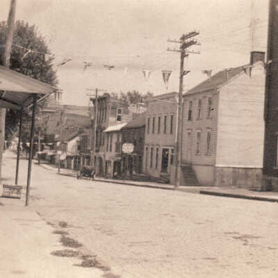 High Street (looking east from near Richhill Street) in Waynesburg, Greene County, Pennsylvania