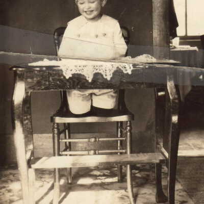 Arthur Thomas Livingood [1920-1988] with birthday cake
