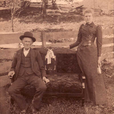 Hugh Smith and his daughter, Clara (Smith) Tague