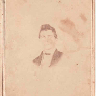 Grable-McGinnis Album, Photo 18 - Caption appears to read, "George W. Underwood, June 23, 1866"