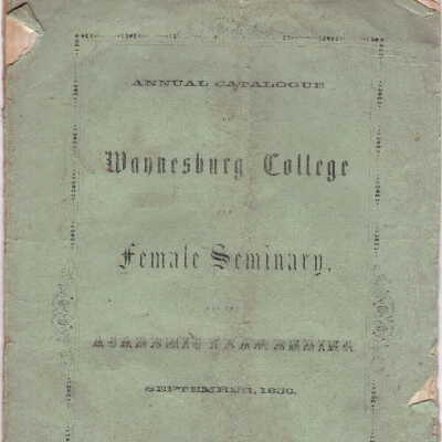 1856 Catalog (Cover)
