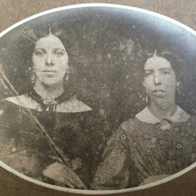 Sarah (Throckmorton) Milligan and Rebecca (Throckmorton) Guiher