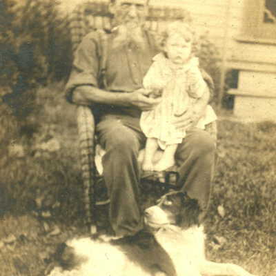 Henry Moore Jacobs and his granddaughter Pearl Marie (Jacobs) Cole
