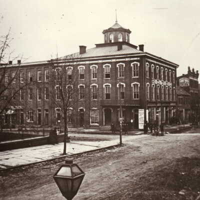 Downey House and Silveus Building on High Street in Waynesburg