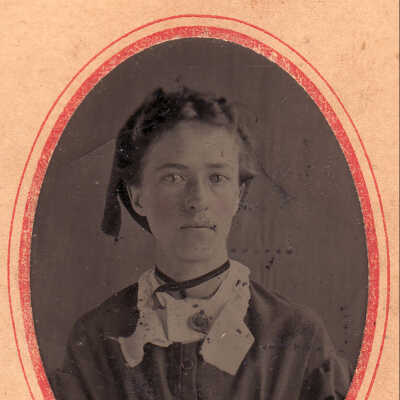 Elizabeth (Woodruff) McVay Album 01 - page 06, position 01 - Believed to be Mary (Neal) Whipkey [1849-1911]