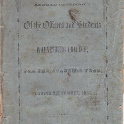 1857 Catalog (Cover)