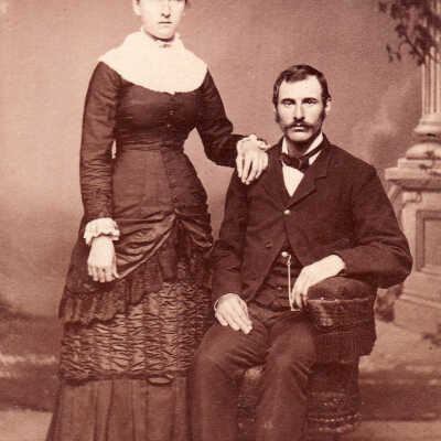 Closser Album 02, Photo 22 - Believed to be Cornelia (Scott) Closser and Henry Moninger Closser