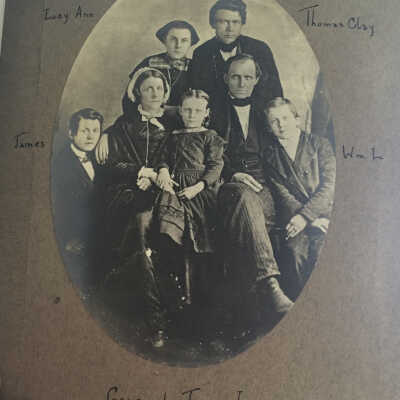 Jesse Lazear and Frances (Burbridge) Lazear family