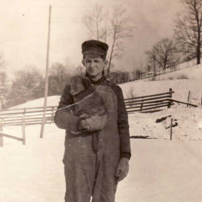 Rex McVay and "Brownie"