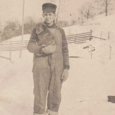 Rex McVay and "Brownie": Origformat: Print-Photographic