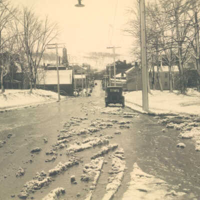 Washington Street (looking south from College Street, toward High Street) in Waynesburg, Greene County, Pennsylvania