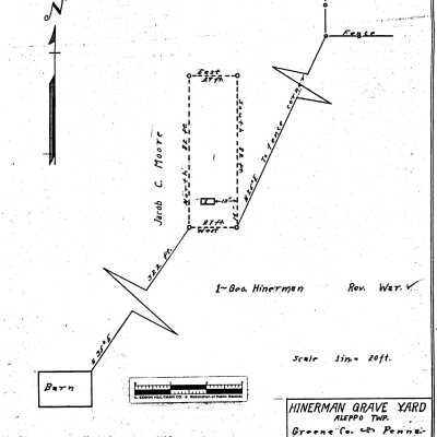 Hinerman - Aleppo Township - Greene County - Pennsylvania - WPA Cemetery Plat