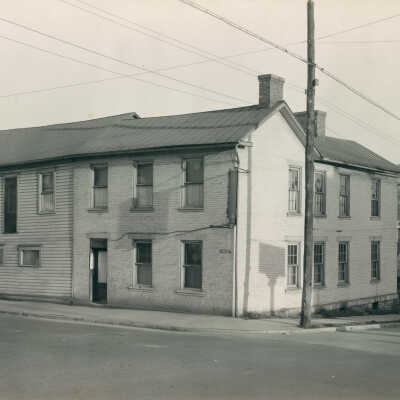 Lemley Hotel building at the corner of Greene and Morgan Streets in Waynesburg, Greene County, Pennsylvania